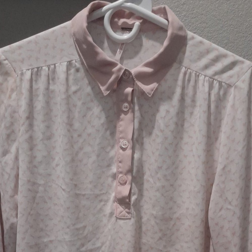 Free People Horse Print Long sleeve blouse SIZE SMALL